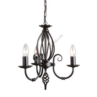 Elstead Lighting / Chandeliers / Artisan 3 Black