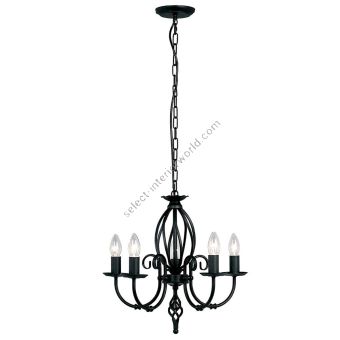 Elstead Lighting / Chandeliers / Artisan 5 Black