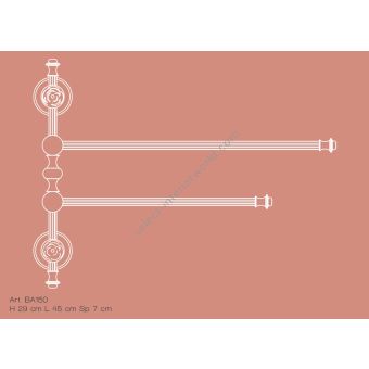 Il Paralume Marina / Double Towel racks / IL-BA150