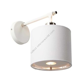 Elstead Lighting / Wall Lights / Balance Polished Nickel with White Shade