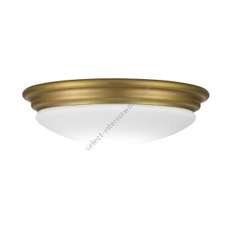 Elstead Lighting / Ceiling Lights / Brompton Flush Brushed Brass