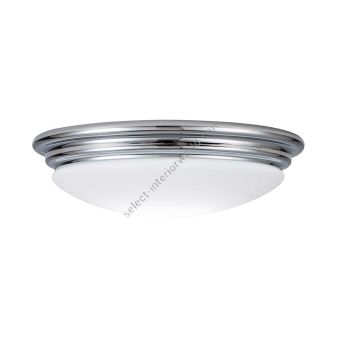 Elstead Lighting / Ceiling Lights / Brompton 1 Light Flush - Polished Chrome