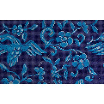 Bisazza / Mosaico - Decorations / China Birds Blue (Timeless)