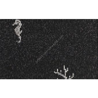 Bisazza / Mosaico - Decorations / Corals & Seahorses Black (Luxe)