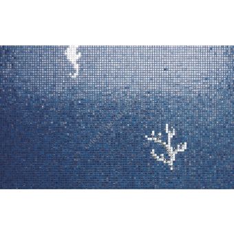 Bisazza / Mosaico - Decorations / Corals & Seahorses Blue (Luxe)