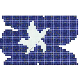 Bisazza / Mosaico - Decorations / Fiore Blu Grande (Pools)