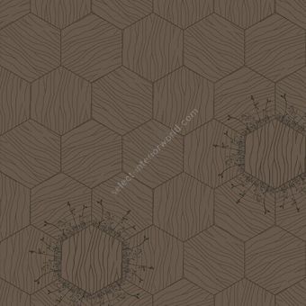 Bisazza / Wood - Decorations / Floral Marron Glacé