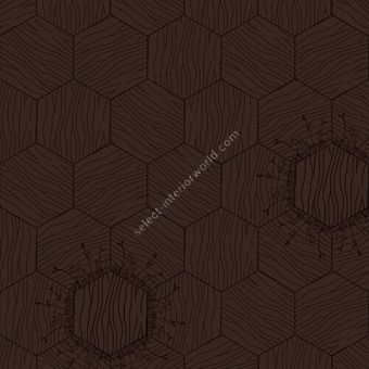 Bisazza / Wood - Decorations / Floral Moka