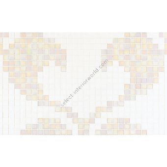 Bisazza / Mosaico - Decorations / Hearts White (Modern)