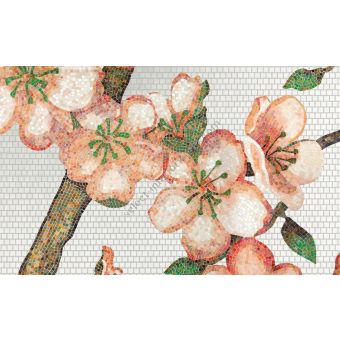 Bisazza / Mosaico - Decorations / Peachtree Oro Bianco (Flora)