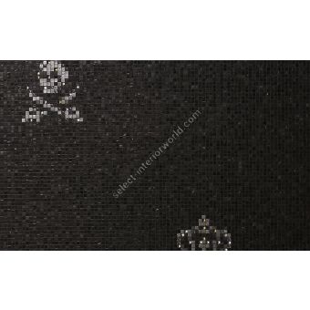 Bisazza / Mosaico - Decorations / Skulls & Crowns Black (Luxe)