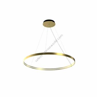 Brass Pendant Light Ring Horizontal - Rings Orizzontale by Zava 