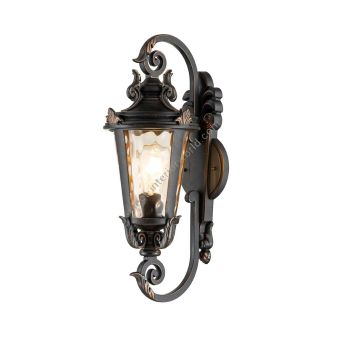 Elstead Lighting / Outdoor Wall Lights / Baltimore Medium Lantern Weathered Bronze
