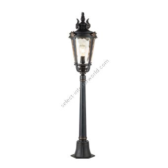 Elstead Lighting / Outdoor Post Lights / Baltimore 1 Medium Pillar Weathered Bronze