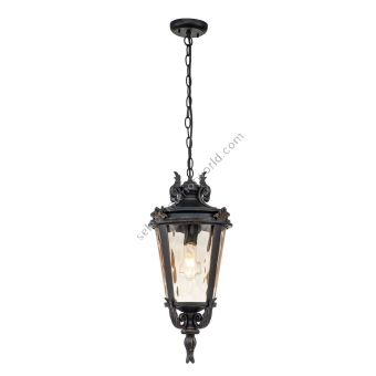 Elstead Lighting / Outdoor Lanterns / Baltimore 1 Large Chain Weathered Bronze