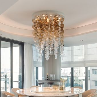 Glass & Glass Murano / Chandeliers / Tondi BV 25-01 Custom Project