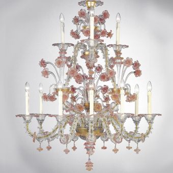 Glass & Glass Murano / Chandeliers / Traditional Venetian chandeliers C-1763/12