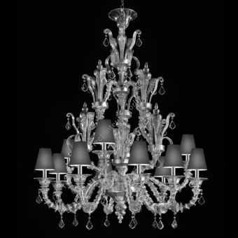 Glass & Glass Murano / Chandeliers / Traditional Venetian chandeliers C-1985/12P