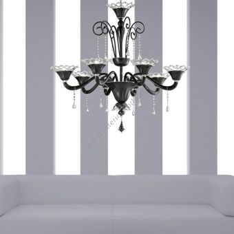 Glass & Glass Murano / Chandeliers / Contemporary Venetian chandeliers C-27063/8