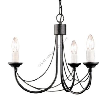 Elstead Lighting / Chandeliers / Carisbrooke 3 Black