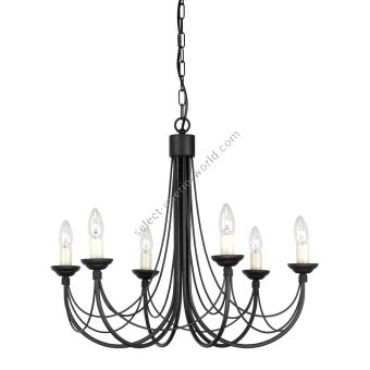 Elstead Lighting / Chandeliers / Carisbrooke 6 Black