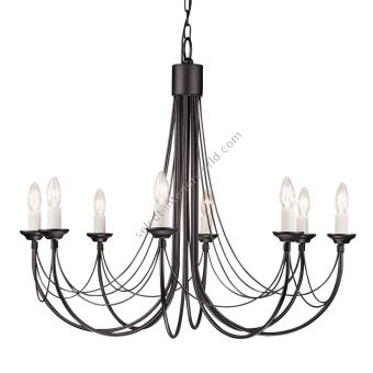 Elstead Lighting / Chandeliers / Carisbrooke 8 Black
