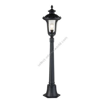 Elstead Lighting / Outdoor Post Lights / Chicago Small Pillar Lantern Textured Black
