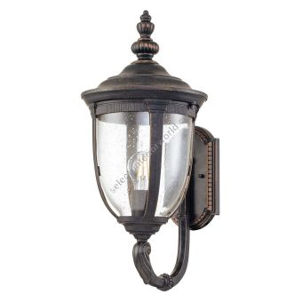 Elstead Lighting / Outdoor Wall Lights / Cleveland Medium Lantern Weathered Bronze