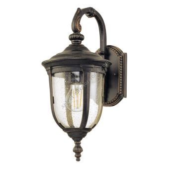 Elstead Lighting / Outdoor Wall Lights / Cleveland 1 Small Lantern Weathered Bronze CL2-S