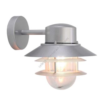 Elstead Lighting / Outdoor Wall Lights / Copenhagen 1 Lantern Silver