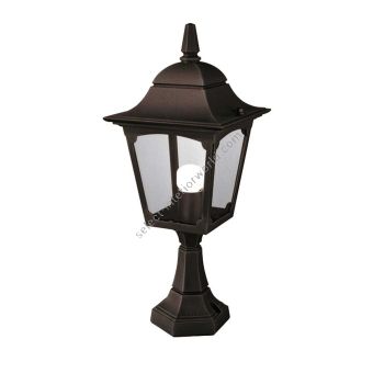 Elstead Lighting / Outdoor Pedestal Lights / Chapel 1 Lantern Black