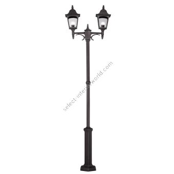 Elstead Lighting / Outdoor Post Lights / Chapel Twin Black
