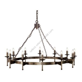 Elstead Lighting / Chandeliers / Cromwell 12 Old Bronze