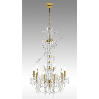 Italian Luxury Lighting / Chandeliers / Elegance Crystal 10 Lights D1200 010