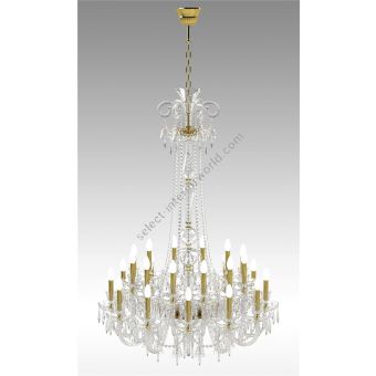 Italian Luxury Lighting / Chandeliers / Elegance Crystal 24 Lights D1200 024