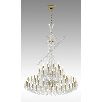 Italian Luxury Lighting / Chandeliers / Elegance Large Crystal 64 Lights D1200 064
