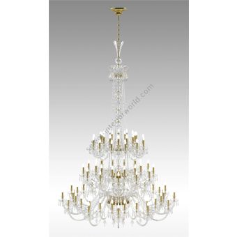 Italian Luxury Lighting / Chandeliers / Elegance Large Crystal 84 Lights D1200 084