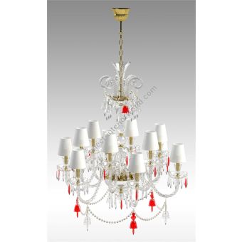Italian Luxury Lighting / Chandeliers / Elegance Crystal 12 Lights D1204 012