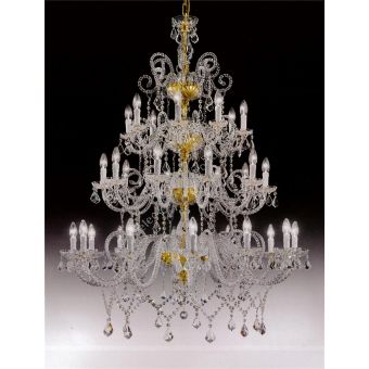 Italian Luxury Lighting / Chandeliers / Elegance Crystal 30 Lights D1301 030