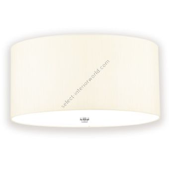 Elstead Lighting / Ceiling Lights / Fletcher 18 Flush Polished Chrome with Ivory Shade