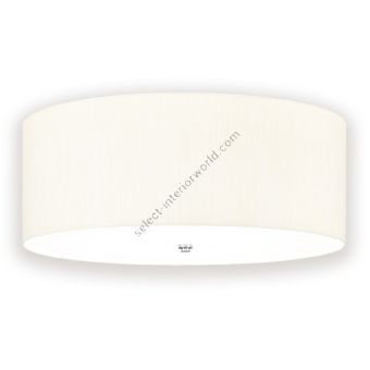 Elstead Lighting / Ceiling Lights / Fletcher 26 Flush Polished Chrome with Ivory Shade