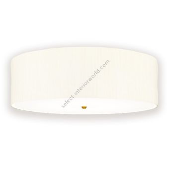 Elstead Lighting / Ceiling Lights / Fletcher 30 Flush Aged Brass with Ivory Shade