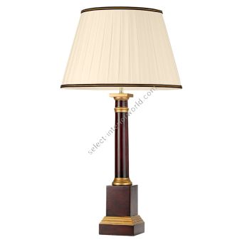 Elstead Lighting / Table Lamps / Louviers 1 Oxblood and Gold