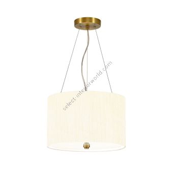 Elstead Lighting / Pendants & Suspension Lights / Pearce 14 Aged Brass with Ivory Shade