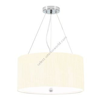 Elstead Lighting / Pendants & Suspension Lights / Pearce 18 Polished Chrome with Ivory Shade