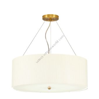 Elstead Lighting / Pendants & Suspension Lights / Pearce 22 Aged Brass with Ivory Shade