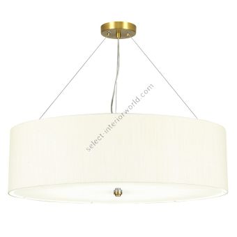 Elstead Lighting / Pendants & Suspension Lights / Pearce 30 Aged Brass with Ivory Shade