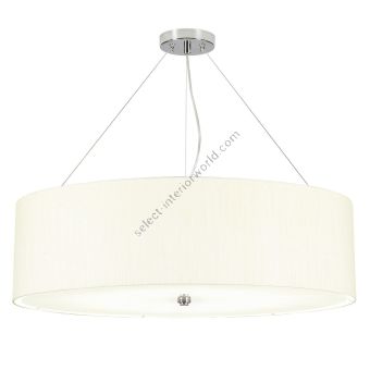 Elstead Lighting / Pendants & Suspension Lights / Pearce 30 Polished Chrome with Ivory Shade