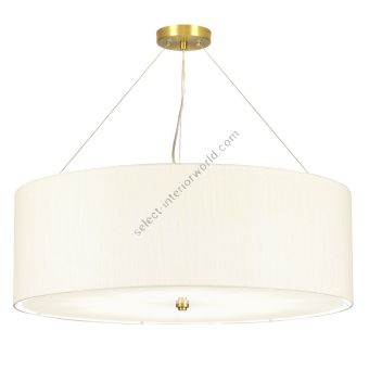 Elstead Lighting / Pendants & Suspension Lights / Pearce 34 Aged Brass with Ivory Shade