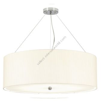 Elstead Lighting / Pendants & Suspension Lights / Pearce 34 Polished Chrome with Ivory Shade